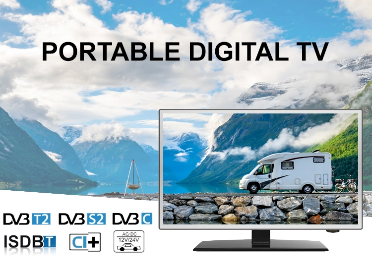 HD LED LCD Smart TV 32 Inch Solar Outdoor Car Smart Portable Televizor Android DVD TV DC 12V TV for Caravan
