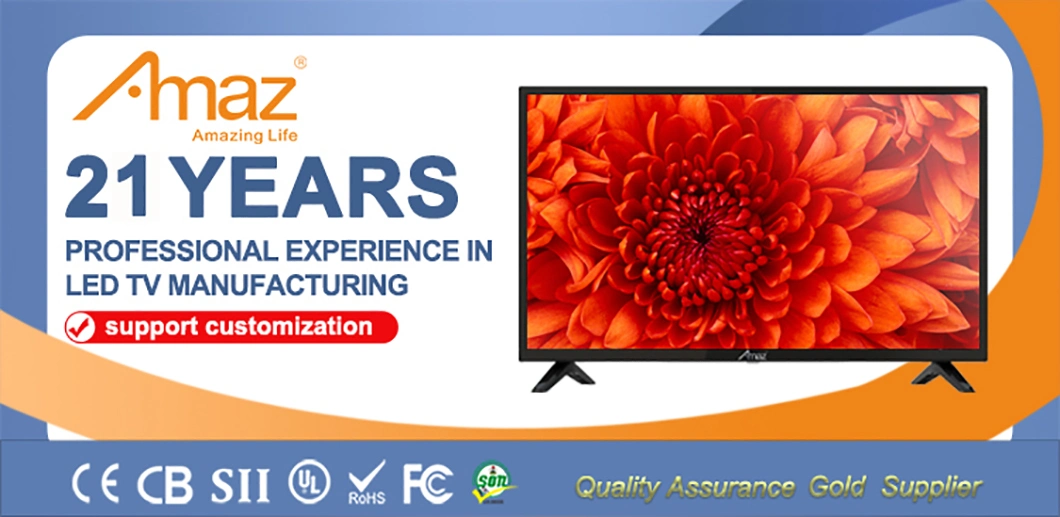 2022 OEM 55 Inch 4K Television Ross Gold Metal Smart Flat Screen LCD TV Smart LED TV