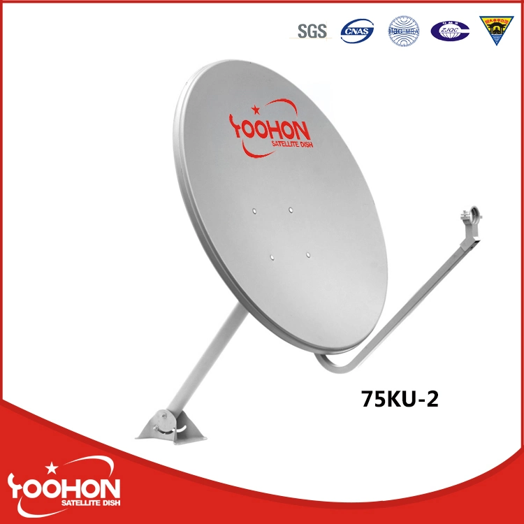 Ku Band 75cm Dish TV Satellite Dish Antenna with Ce Certification