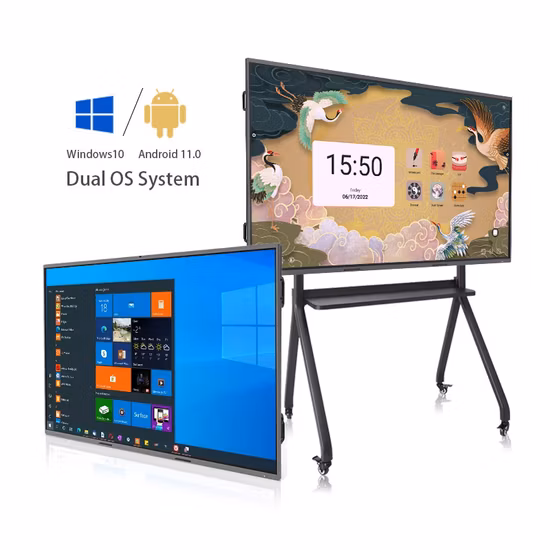Factory Wholesale 75′′ Android 11 ODM OEM SKD CKD 311d2 T982 Touch Smart Board Interactive Flat Panel